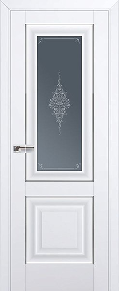 Profil Doors №28 U цвет аляска стекло кристалл графит