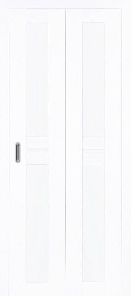 Экошпон Оптима Порте Турин 520.222 (складная)стекло матовое цвет белый монохром