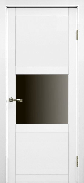 Экошпон Оптима Порте Турин 530.121 стекло лакобель чёрное цвет белый монохром