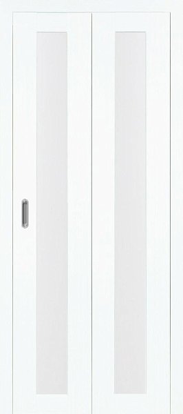Экошпон Оптима Порте Турин 501.2 (складная) стекло матовое цвет белый монохром