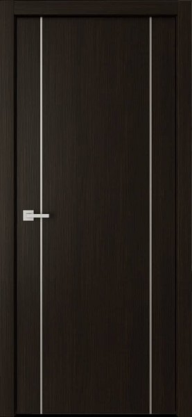 Dream Doors ЛАЙН - 2 Щитовые двери с алюминиевыми молдингами